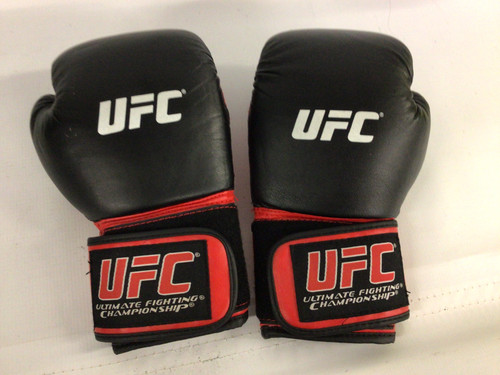 Vist Large View of Product Image Which is Used UFC Boxing Gloves Black And Red SM