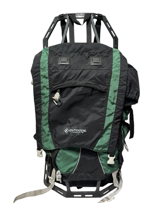 Vist Large View of Product Image Which is Used OUTDOOR PRODUCTS External Frame Backpack Green