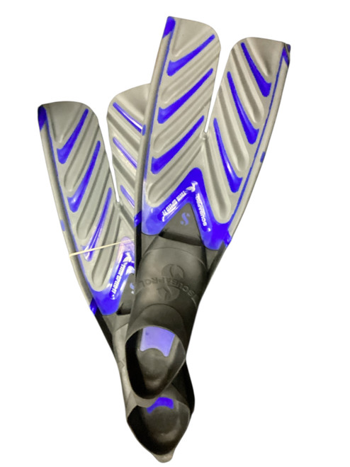 Vist Large View of Product Image Which is Used Scuba Pro Underwater Fins Royal Blue MD
