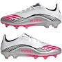 Vist Large View of Product Image Which is NEW F50 MESSI PRO FG Cleats White And Red Senior 8