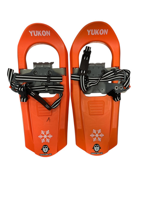 Vist Large View of Product Image Which is Used Yukon Charlie's Snowshoes Boys Orange 17"