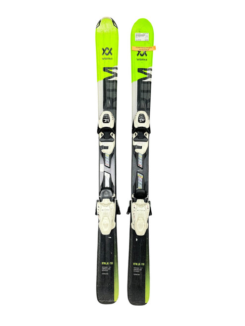 Vist Large View of Product Image Which is Used Volkl RTM Boys DH Ski/Binding Green 110 cm