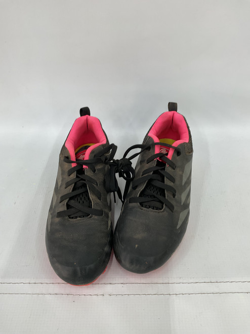 Vist Large View of Product Image Which is Used Rawlings SOFTBALL CLEAT BB/SB Cleats Black Junior 02.5