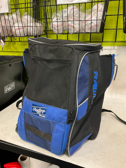 Used Rawlings BASEBALL BACKPACK BATBAG BB/SB Player Backpack Black 11790-S000051186 Vist Large View of Product Image Which is Used Rawlings BASEBALL BACKPACK BATBAG BB/SB Player Backpack Black