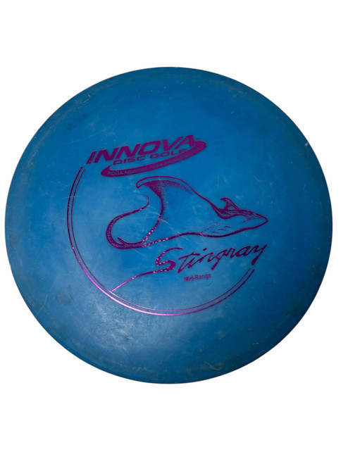 Vist Large View of Product Image Which is Used Innova STINGRAY DX Disc Golf Mid Range Royal Blue 150g