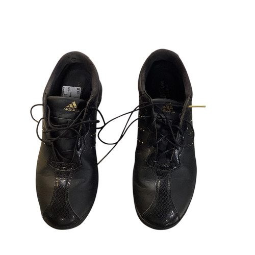 Used Adidas Mens Golf Shoes Black Senior 9 11479-S000408019 Vist Large View of Product Image Which is Used Adidas Mens Golf Shoes Black Senior 9