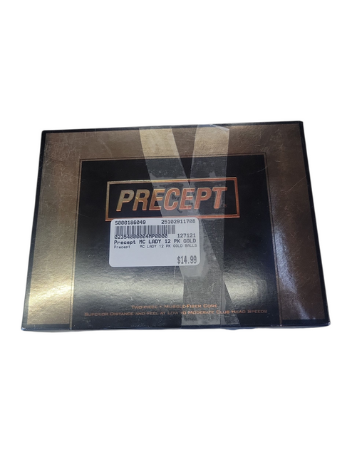 Vist Large View of Product Image Which is Used Precept MC LADY 12 PK GOLD BALLS 12 Pack - Golf Balls
