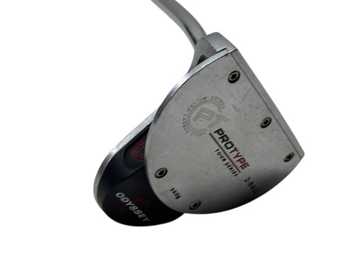 Vist Large View of Product Image Which is Used Odyssey PROTYPE 2-BALL TOUR SERIES Golf Putter RH 32" w/ Winn AVS Midsize Pistol Grip