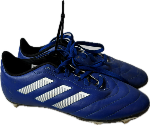 Vist Large View of Product Image Which is Used Adidas Soccer Cleats Navy And White Junior 04