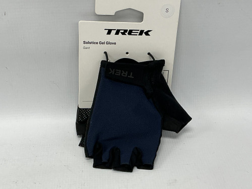Vist Large View of Product Image Which is Used Trek SOLSTICE GEL GLOVE Bike Gloves Navy Blue SM