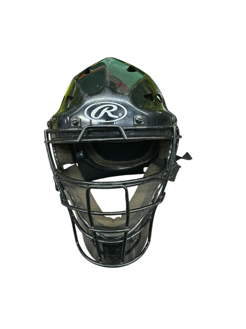 Used Rawlings BSNAI3 Catchers Helmet w/Mask Black SM 11890-S000136014 Vist Large View of Product Image Which is Used Rawlings BSNAI3 Catchers Helmet w/Mask Black SM