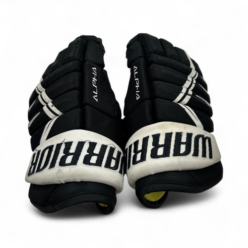 Vist Large View of Product Image Which is Used Warrior ALPHA DX4 GLOVES 12IN Junior Gloves Black And White 12"