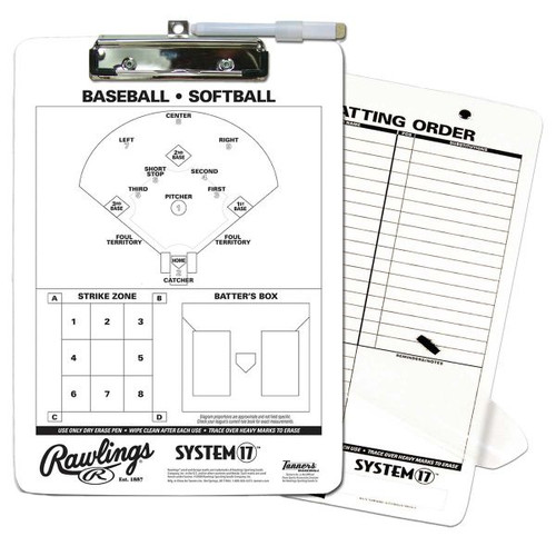 Vist Large View of Product Image Which is New RAWLINGS BASEBALL COACH'S CLIPBOARD