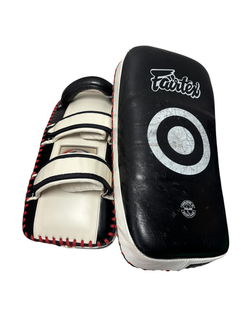 Vist Large View of Product Image Which is Used Fairtex Leather Muay Thai Kick Pads - 2