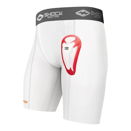 Vist Large View of Product Image Which is Shock Doctor Core Double Compression Youth Short with Bio-Flex Cup #251