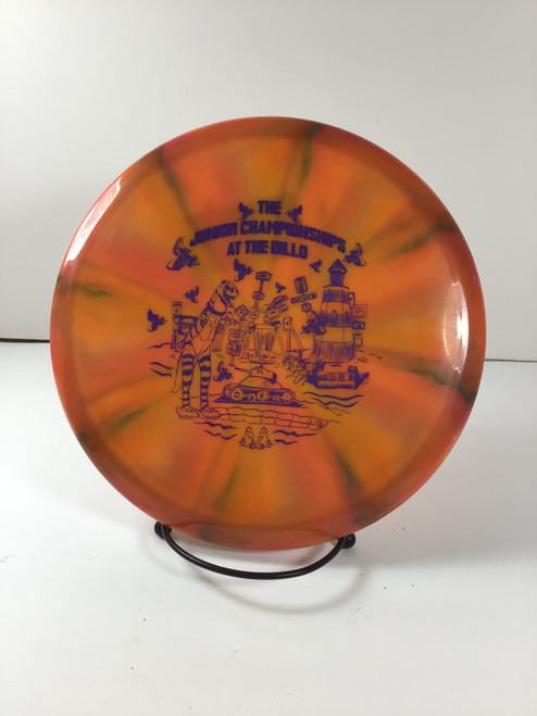 Vist Large View of Product Image Which is Used Mint APEX MUSTANG Disc Golf Mid Range Orange 177g