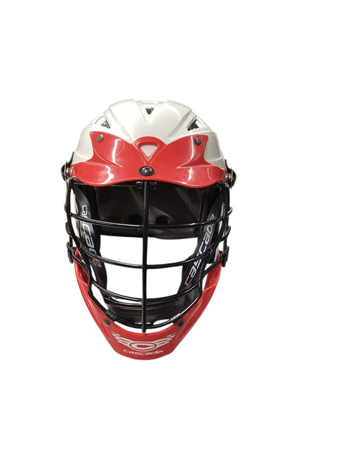 Vist Large View of Product Image Which is Used Cascade CPX-R Lacrosse Helmet White