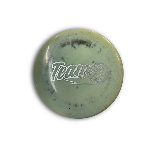 Vist Large View of Product Image Which is Used Teamwork Athletic TEAM 8 Disc Golf Mid Range Lime Green
