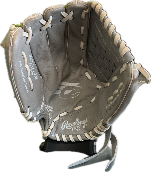 Vist Large View of Product Image Which is Used Rawlings SCSB110M BB/SB Glove LH Throw Grey 11"