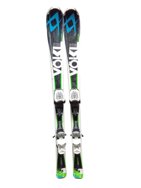 Vist Large View of Product Image Which is Used Volkl RTM JR Boys DH Ski/Binding Black 120 cm