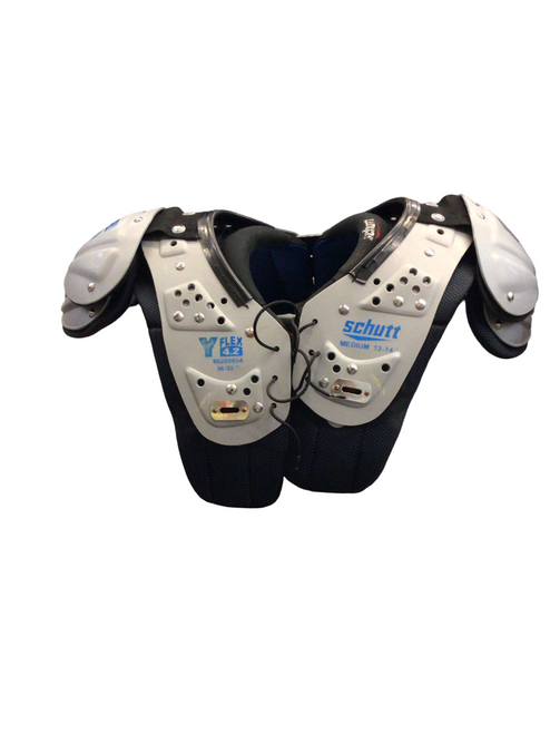 Vist Large View of Product Image Which is Used Schutt Y FLEX 4.2 FB Shoulder Pads Grey MD
