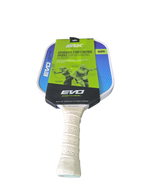 Vist Large View of Product Image Which is Used Selkirk EVO CONTROL MAX PADDLE Pickleball Racquet Royal Blue