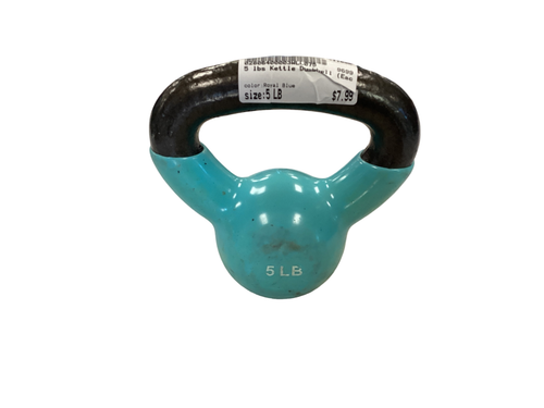 Vist Large View of Product Image Which is Used Kettle Dumbbell (Each) Royal Blue 5 lb