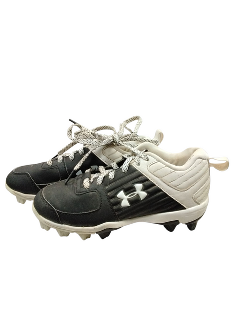 Vist Large View of Product Image Which is Used Under Armour LEADOFF BB/SB Cleats Black Youth 13.0