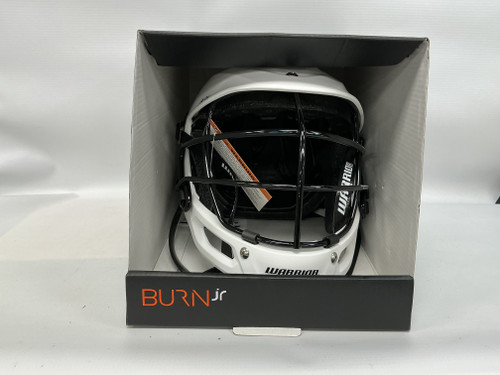 Vist Large View of Product Image Which is New Warrior BURN JR HELMET Lacrosse Helmet White One Size