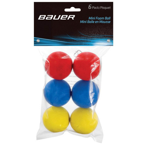 Vist Large View of Product Image Which is Bauer Mini Hockey Foam Balls 6pk #1046672