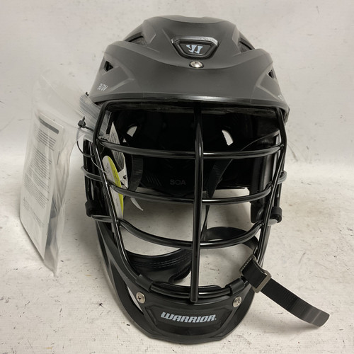 Vist Large View of Product Image Which is Used Warrior BURN Lacrosse Helmet Black MD