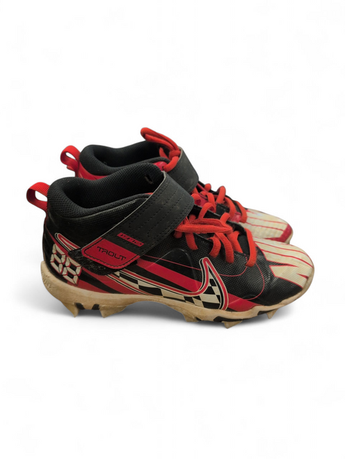 Vist Large View of Product Image Which is Used Nike FORCE TROUT 7 KEYSTONE BB/SB Cleats Red Junior 04