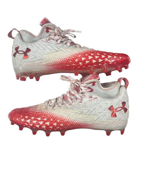 Used Under Armour Adult FB Cleats Red Senior 9 11885-S000190995 Vist Large View of Product Image Which is Used Under Armour Adult FB Cleats Red Senior 9