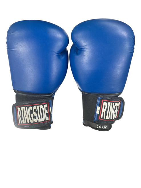 Vist Large View of Product Image Which is Used Ringside Boxing Gloves Royal Blue LG