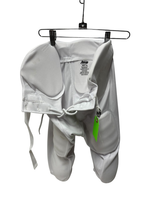 Vist Large View of Product Image Which is Used Adams Youth Integrated Football Pants White MD