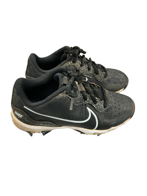 Vist Large View of Product Image Which is Used Nike ALPHA HUARACHE 4 BB/SB Cleats Black Youth 12.0