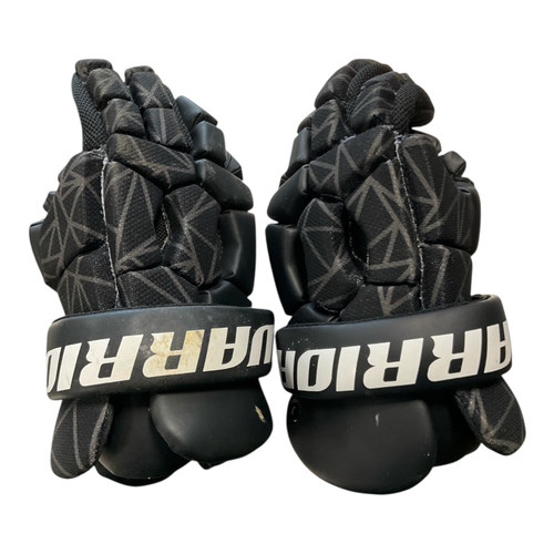 Vist Large View of Product Image Which is Used Warrior BLACK GLOVES Lacrosse Gloves Mens Black 12"
