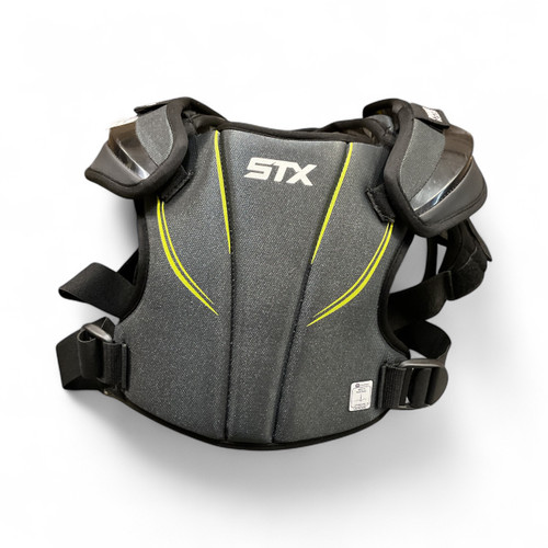 Vist Large View of Product Image Which is Used STX STALLION 200+ Lacrosse Shoulder Pads Black MD