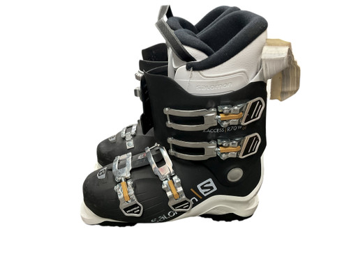 Vist Large View of Product Image Which is Used Salomon ACCESS R70W WIDE Womens DH Ski Boot Black 275 MP - M09.5 - W10.5