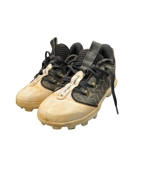 Vist Large View of Product Image Which is Used Under Armour BRYCE HARPER BB/SB Cleats White Junior 04
