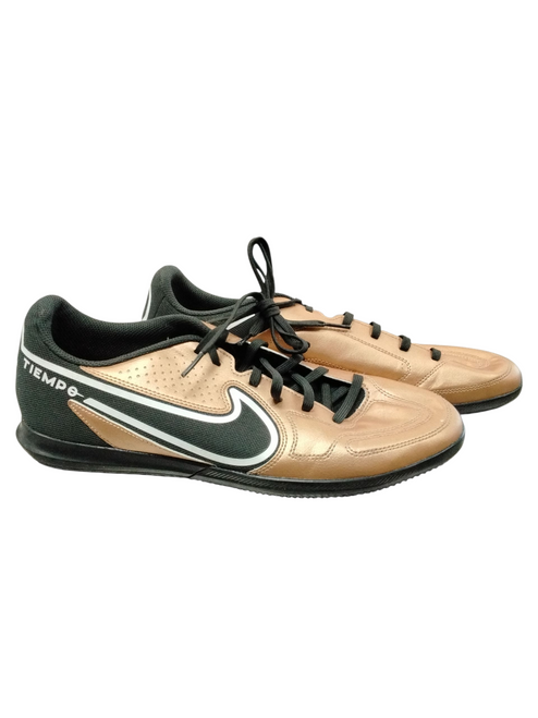 Vist Large View of Product Image Which is Used Nike TIEMPO Soccer Indoor Shoes Brown Senior 10.5