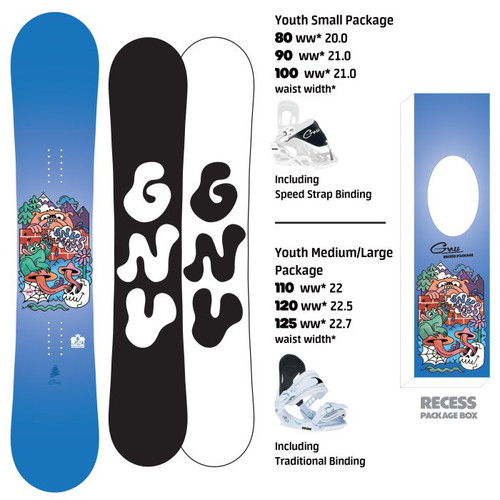 Vist Large View of Product Image Which is New GNU 26 RECESS PACKAGE 90cm w/ BINDINGS