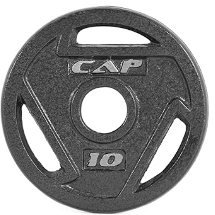Vist Large View of Product Image Which is New Cap MACHINED GRIP Olympic Plate (Each) Grey 10 lb