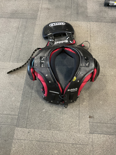Vist Large View of Product Image Which is Used Riddell KOMBINE FB Shoulder Pads Black MD