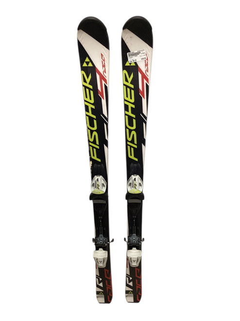 Vist Large View of Product Image Which is Used Fischer 4 RACE Boys DH Ski/Binding Red 130 cm