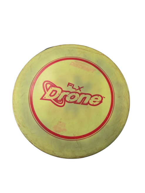 Vist Large View of Product Image Which is Used Discraft DRONE FLX Disc Golf Mid Range Yellow