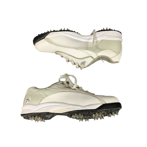 Vist Large View of Product Image Which is Used Foot Joy Mens Golf Shoes White Senior 7.5