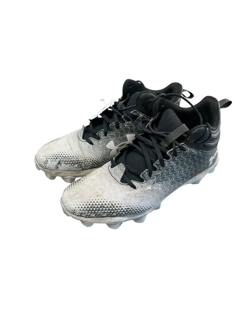 Vist Large View of Product Image Which is Used Under Armour Adult FB Cleats Black Senior 10.5