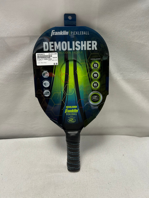 Vist Large View of Product Image Which is Used Franklin DEMOLISHER Pickleball Racquet Navy Blue