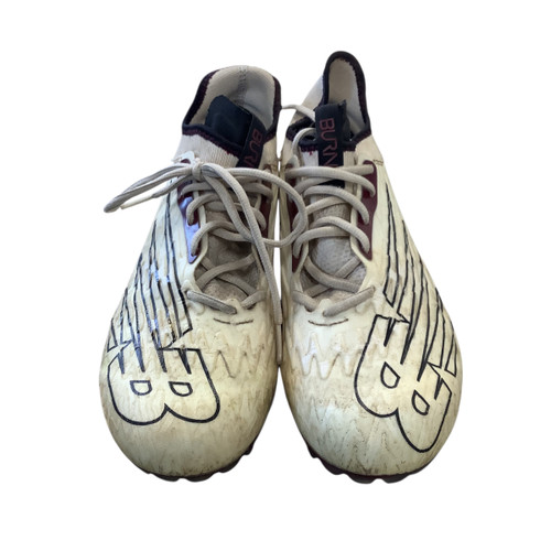 Vist Large View of Product Image Which is Used New Balance LAX Cleats Mens White Senior 10.5
